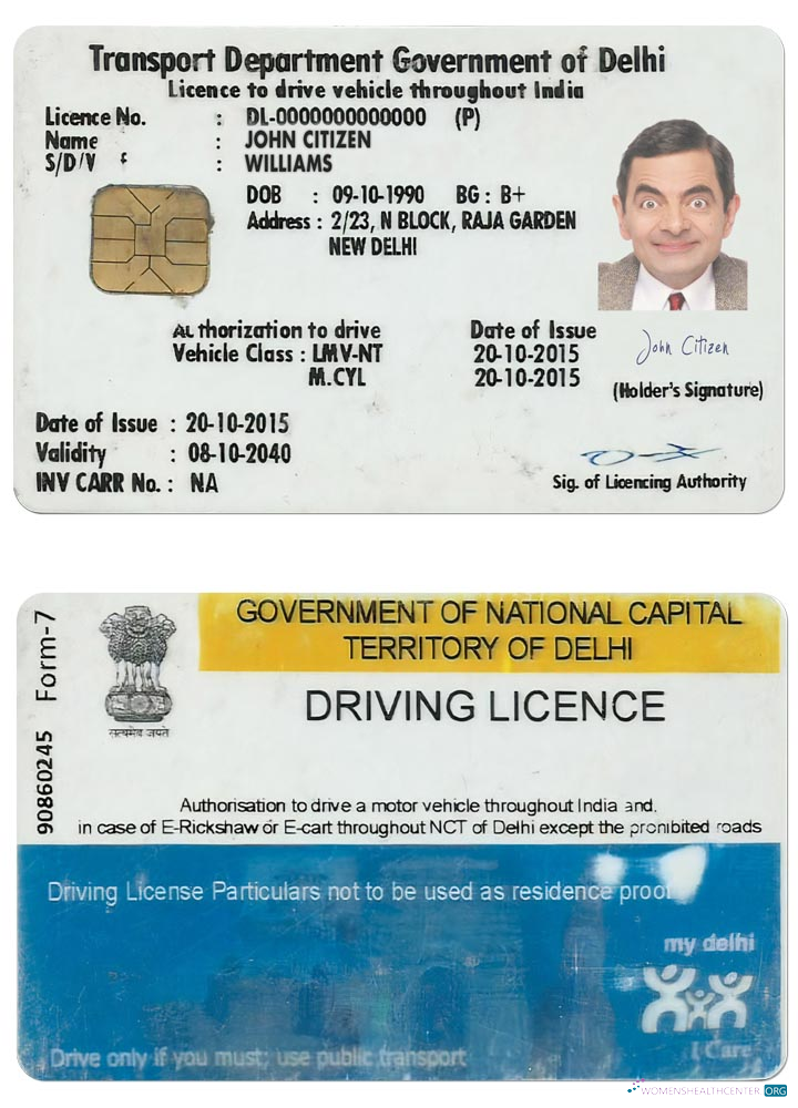 download India (Delhi) driving license